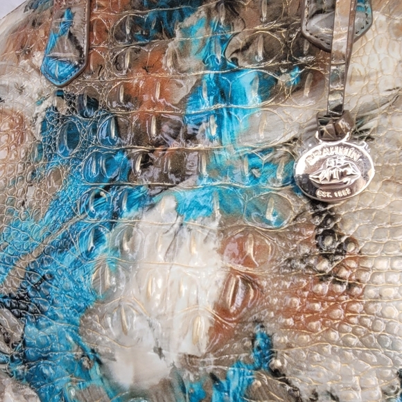 NWT BRAHMIN DESIGNER PURSE BAG HANDBAG Melbourne Rare Design Italian Leather - Picture 10 of 12